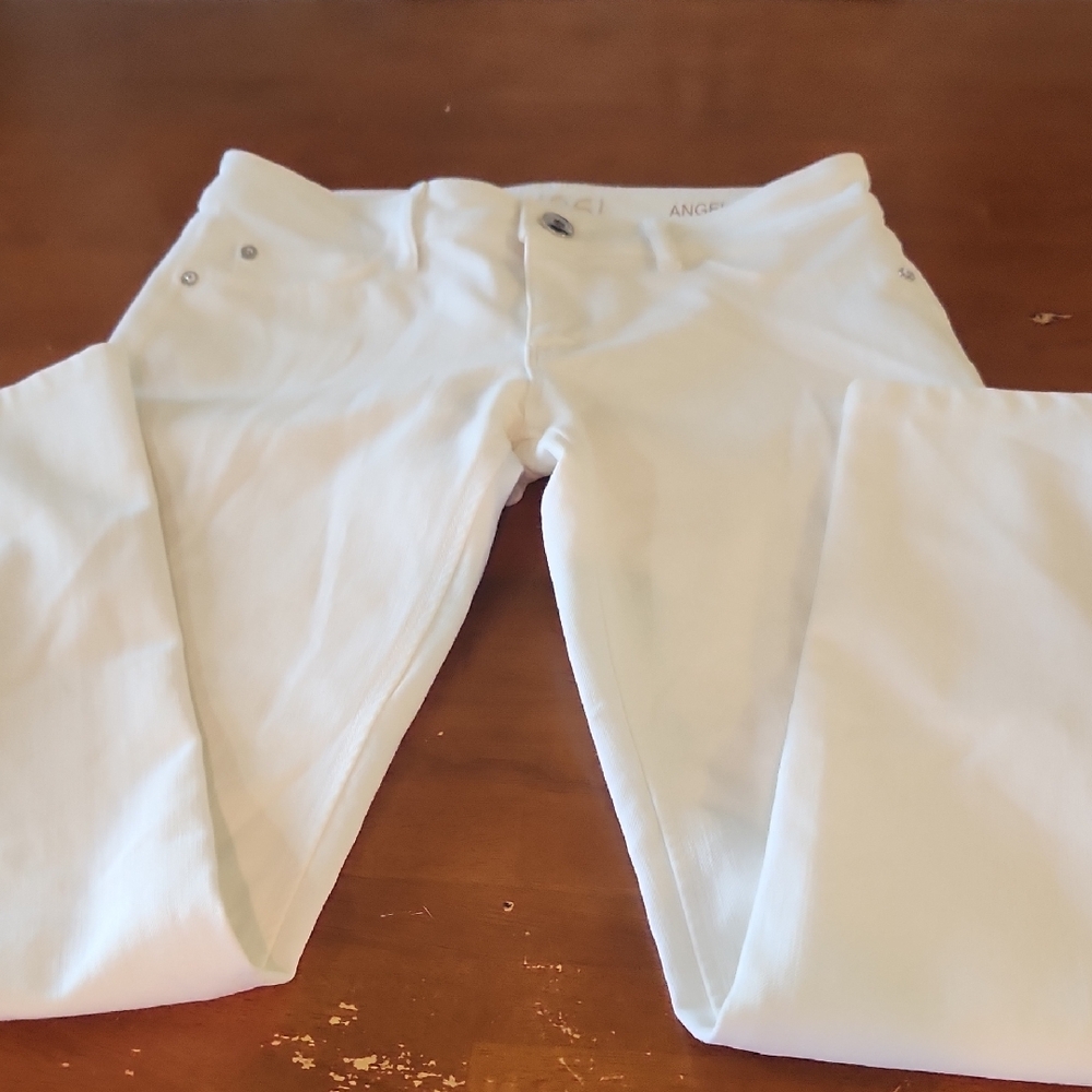 DL1961 Angel Mid-Rise Skinny Ankle 4-Way Stretch White Jeans Size 28